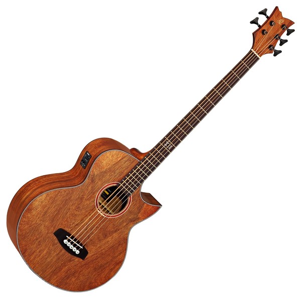 Ortega D3C-5 Electro Acoustic Bass, Gloss Paldao Front View