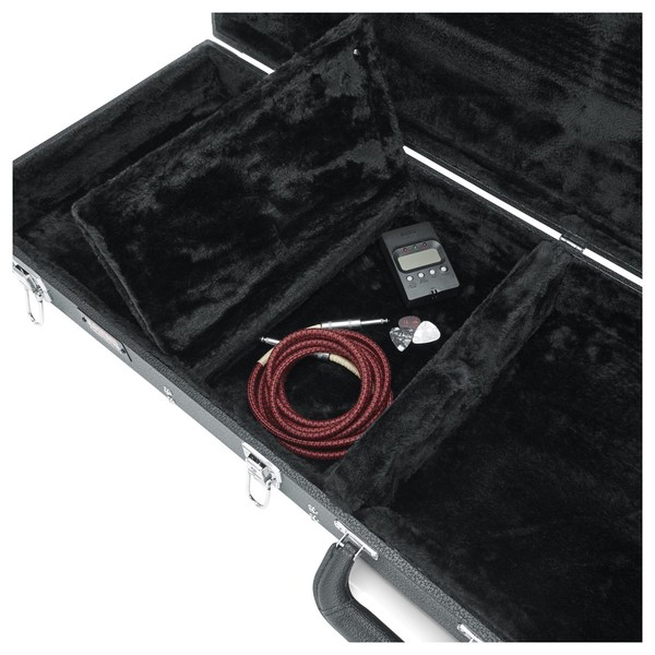Gator GW-ELECTRIC Deluxe Electric Guitar Case, Storage Compartment