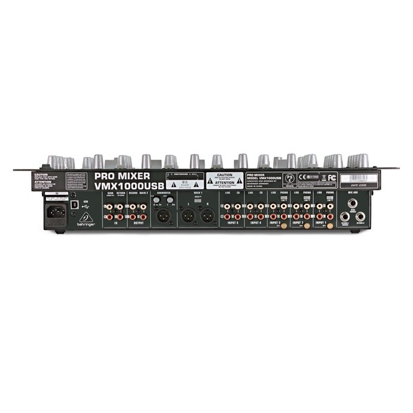 Behringer Pro VMX1000USB Professional 7-Channel Rack-Mount DJ Mixer