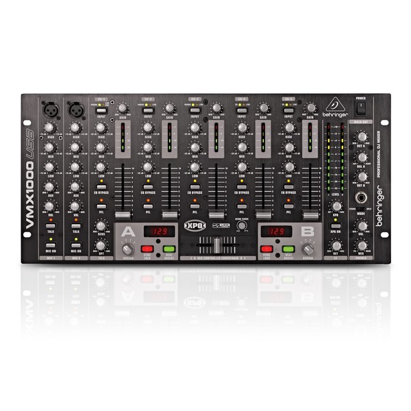 Behringer Pro VMX1000USB Professional 7-Channel Rack-Mount DJ Mixer