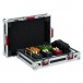 Gator Small Pedalboard Flight Case - Angled Open (Pedals Not Included)
