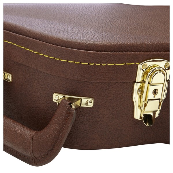 Gator GW-335-BROWN Deluxe Semi-Hollow Electric Guitar Case, Handle