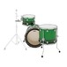 Natal Café Racer 18'' 3pc Shell Pack, Green w/ Black Sparkle Split