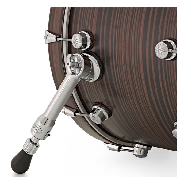 Natal Café Racer 18'' 3pc Shell Pack, Ebony Pinstripe Veneer