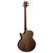 Ortega KTSM-4 Ken Taylor Electro Acoustic Bass, Gloss Spruce Back View