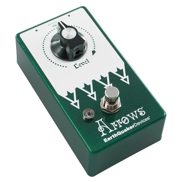EarthQuaker Devices Arrows V2 Preamp Booster front angle 