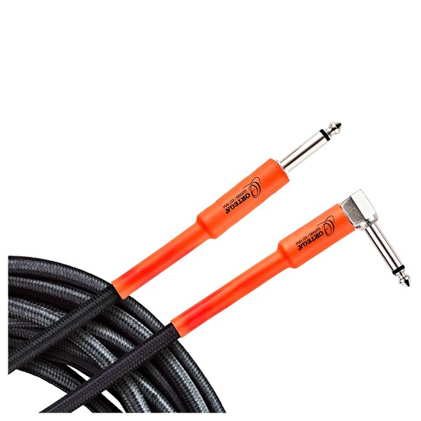 Ortega OECI-10, 10ft 1/4 Mono Angled/Straight Instrument Cable