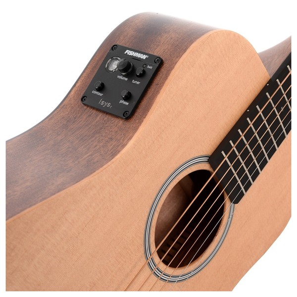 Sigma TM-12+ Electro Acoustic Travel Guitar, Natural Preamp View