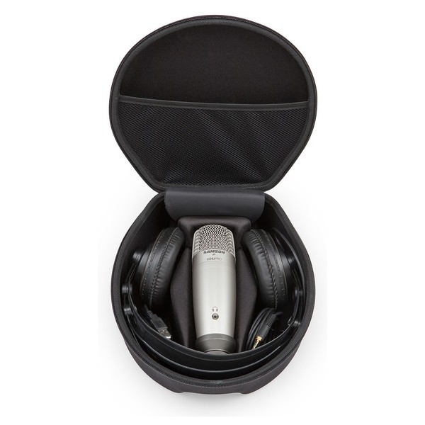 Samson CO1U USB Recording and Podcasting Pack - Microphone and Headphones in Case
