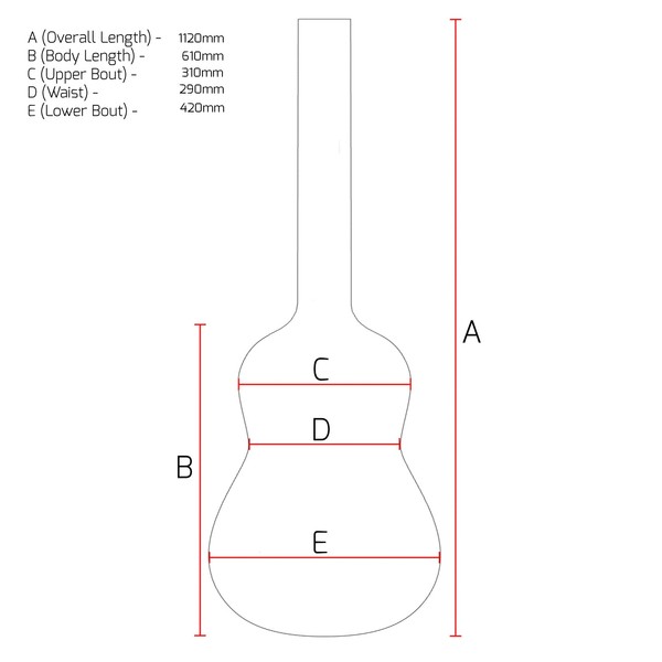 Dreadnought Acoustic Guitar Hard Case