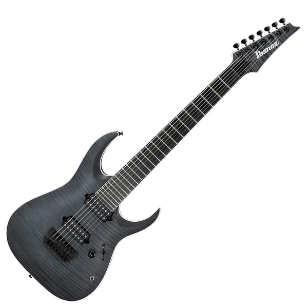 Ibanez RGAIX7FM Iron Label 7 String 2018, Trans Gray Flat - Main