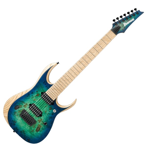 Ibanez RGDIX7MPB Iron Label 7 String 2018, Surreal Blue Burst - Main