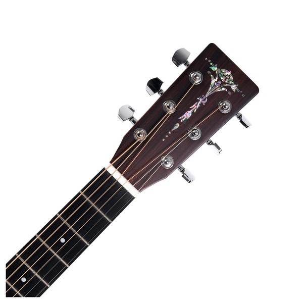 Sigma GTCE+ Electro Acoustic, Natural Headstock View