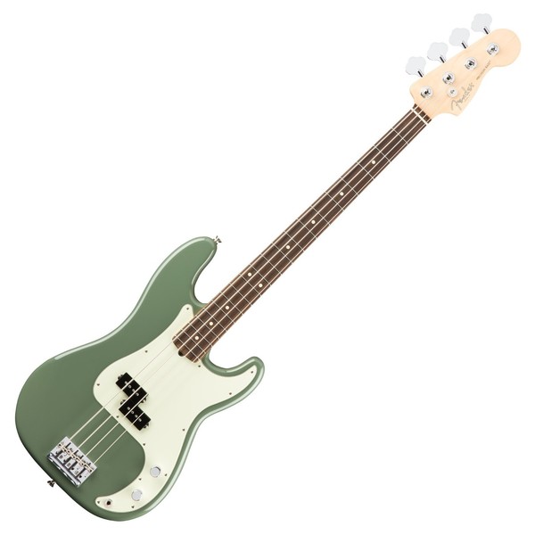 Fender American Pro Precision Bass Guitar RW, Antique Olive