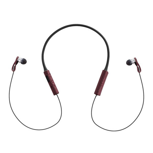 Meter M-Ears-BT Bluetooth In-Ear Monitors, Red - Front