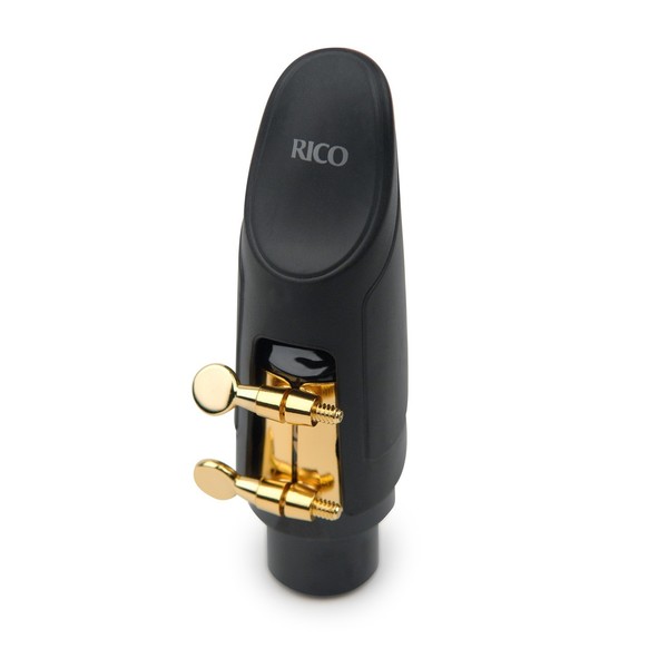 Rico by D'Addario H-Ligature for Alto Sax, Gold-Plated, Cap