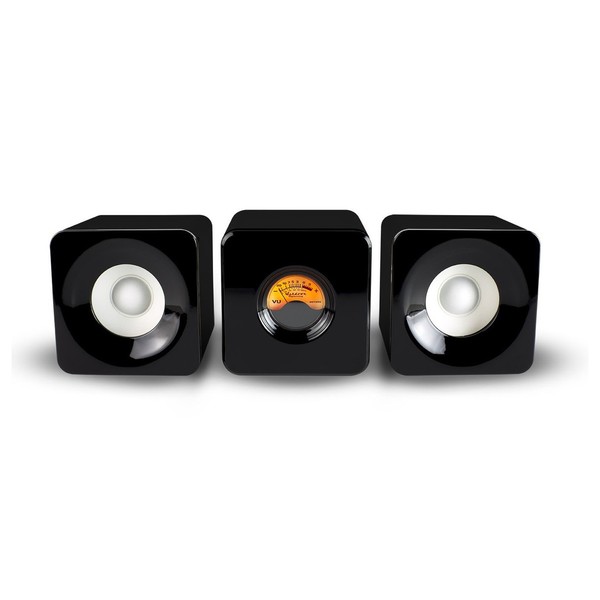 Meter M-Cubed Desktop Bluetooth Speakers, Black - Main