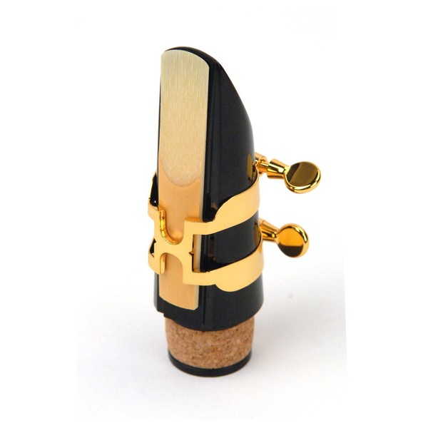 Rico by D'Addario H-Ligature for Bb Clarinet, Gold-Plated, Reed