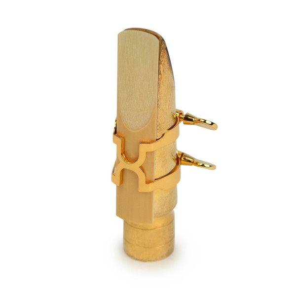 Rico by D'Addario H-Ligature for Tenor Sax, Gold-plated, Reed