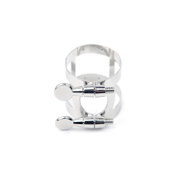 Rico Ligature & Rico by D'Addario Ligature for Alto Sax, Nickel Plated, Screwsap, Alto Sax, Nickel Plated