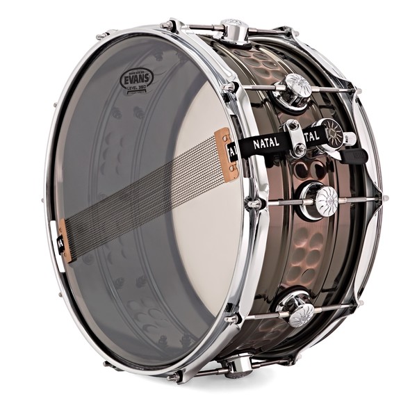 Natal Cafe Racer 14'' x 7'' Steel Beaded Hand Hammered Snare