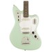 Squier Vintage Modified Jaguar, Sea Foam Green front close up view