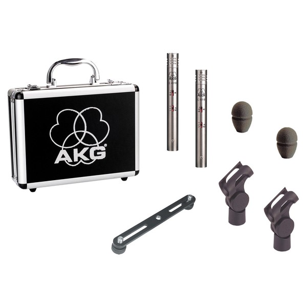 AKG C451B Condenser Mics Stereo Pair - Full