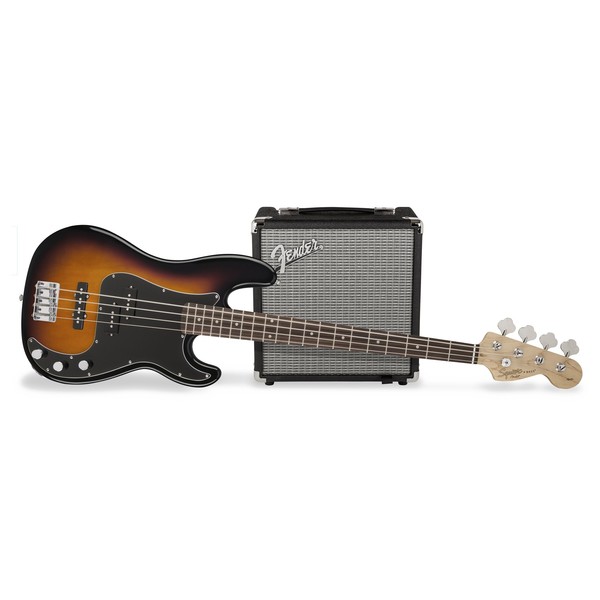 Fender Squier Affinity Series Precision Bass PJ Pack, Brown Sunburst 1