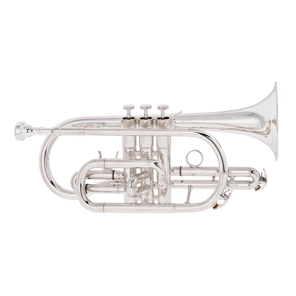 Trevor James Renaissance TJCT4500 Cornet, Silver Plate