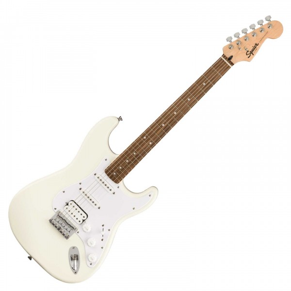 Squier Bullet Stratocaster HSS Hard Tail, Arctic White - Front View