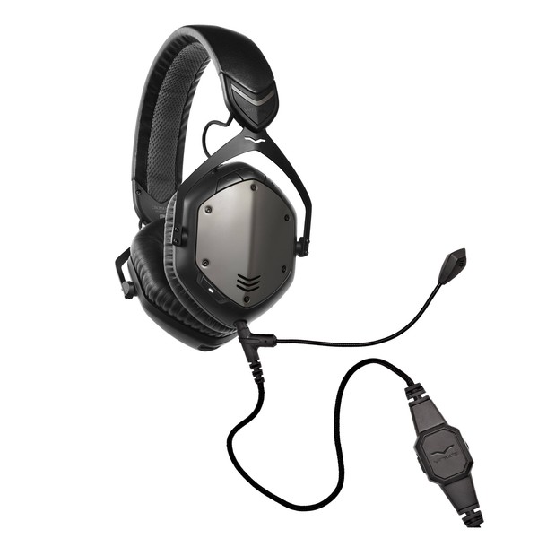 V-Moda Crossfade Wireless Gaming Headset, Gunmetal - Bundle