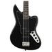 Squier Vintage Modified Jaguar Bass Special, Black front view close up