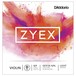 D'Addario Zyex Violin Silver D String, 4/4 Size, Light