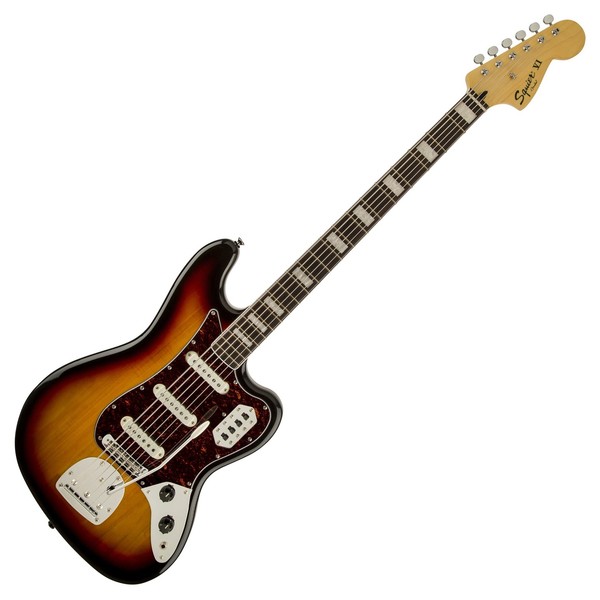 Squier Vintage Modified Bass VI, 3-Tone Sunburst