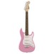 Squier Mini Stratocaster 3/4 Size, Pink front view