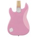 Squier Mini Stratocaster 3/4 Size, Pink rear close up view