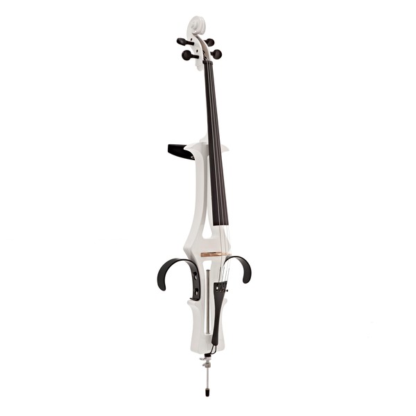 4/4 Size Electric Cello by Gear4music, White