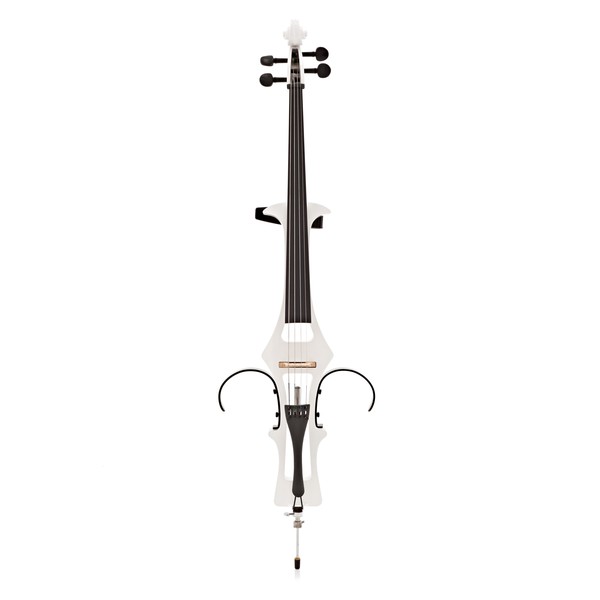 4/4 Size Electric Cello by Gear4music, White