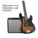 Squier Affinity PJ Bass Pack, Brown Sunburst