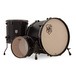 SJC Drums Custom 3pc 24 Shell Pack, Black Satin w Black Nickle HW