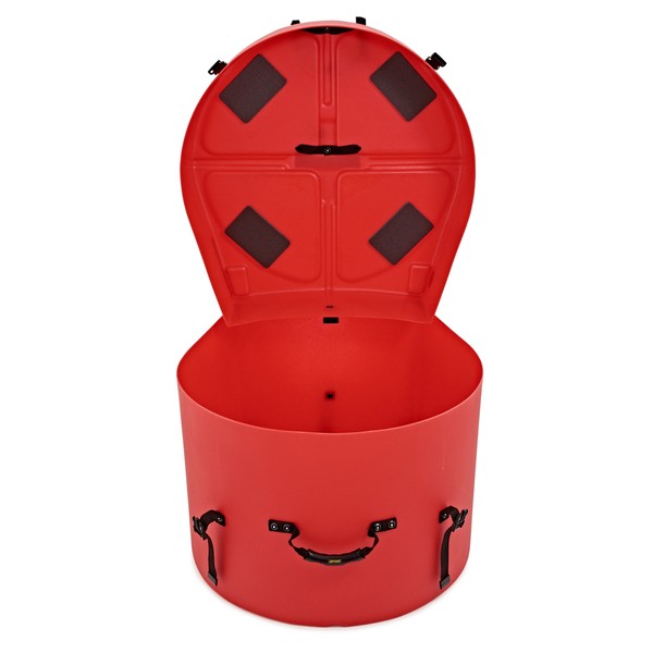 Hardcase 22'' Bass Drum Case with Wheels, Red