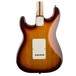 Squier Standard Stratocaster FMT, Amber Transparent rear view close up