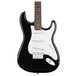 Squier Bullet Stratocaster HT, Black front close up view