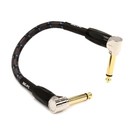 Boss 6"/15 cm Patch-kabel, Vinklet/Vinklet 1/4" Jack
