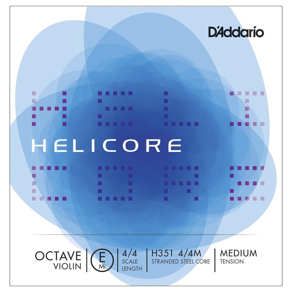 D'Addario Helicore Octave Violin E String, 4/4 Size, Medium 