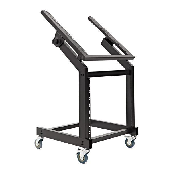 19" 12U + 10U Adjustable Studio Rack Trolley by Gear4music