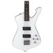 Ibanez SDB3 Sharlee D'Angelo Bass 2018, Pearl White front close up view