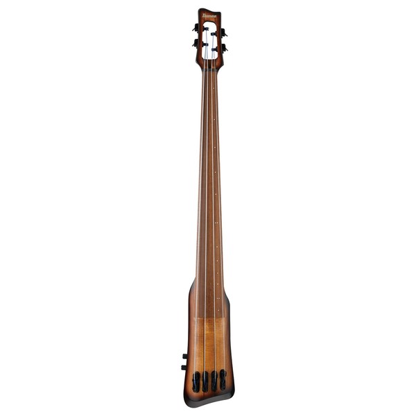 Ibanez UB804 Fretless Bass, Mahogany Oil Burst front view