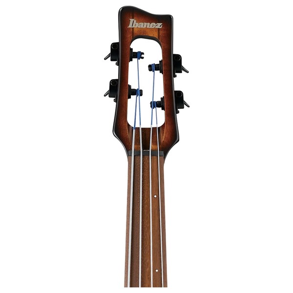 Ibanez UB804 Fretless Bass, Mahogany Oil Burst headstock