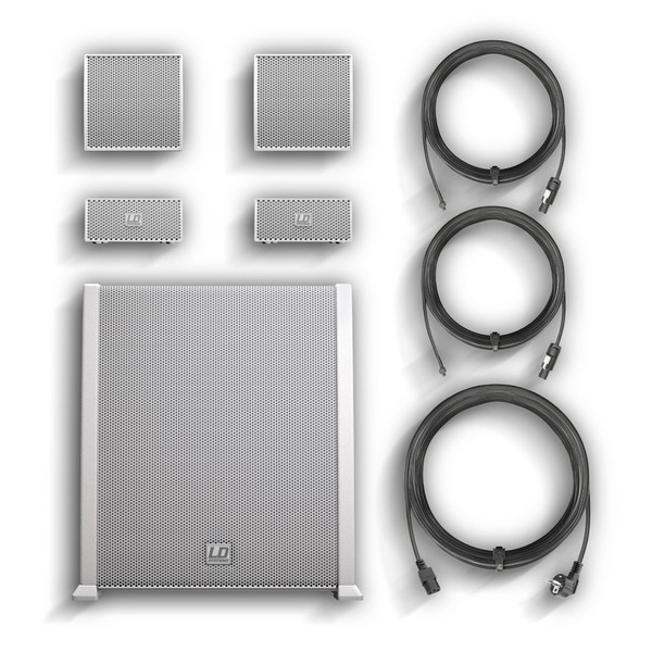 LD Systems CURV 500 AVS W Portable Array System, White - Full System